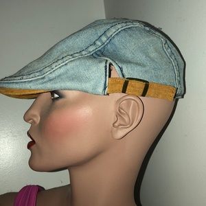 Denim Flat Cap
